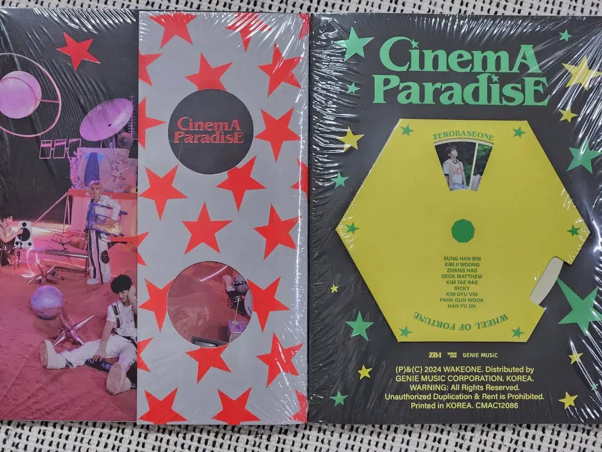 제베원 미개봉 앨범 cinema paradise